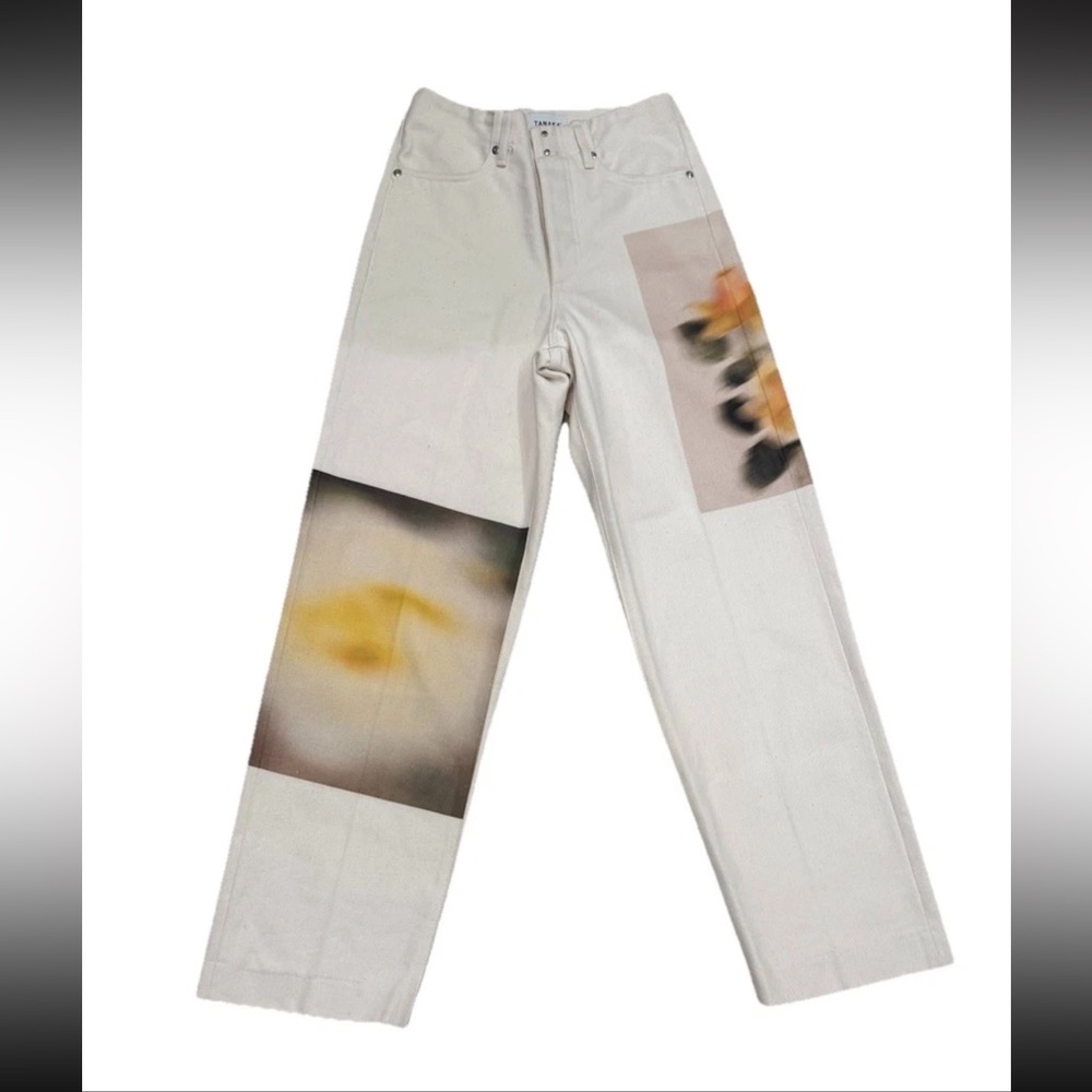 Tanaka ST-2-YR The Jean Trousers Yellow Rose Size 25 Unisex Japan Denim Cotton